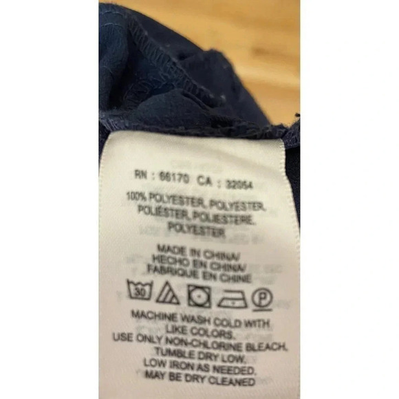 Elevenses Anthropologie Utility Racerback Shorts Romper Navy Blue Size Small - Picture 12 of 13